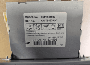 Toyota Avensis T25 wyświetlacz zegarek 86110-05020 3