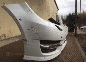 MERCEDES C 204 zderzak przód AMG lift pdc xenon chrom LED kratka 2