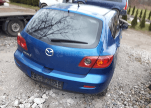 Mazda 3 BK 03-09 drzwi lewy tył tylne lewe w kolor 27B szyba lampa 7