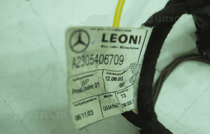Wiazka zawiasu klapy A2305406709 mercedes sl R230 4