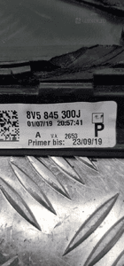 Audi 8V5 sedan szyba karoseryjna prawa tylna tył 8V5845300J 13