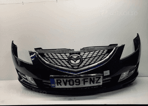 Zderzak przód przedni do mazda 6 gh ii 2 35J granat granatowy halogeny 1