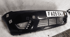 * ZDERZAK PRZÓD PRZEDNI FORD FIESTA MK.6 6 VI D2 CZARNY HALOGENY 4