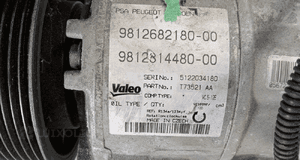 PEUGEOT 308 T9 1.2 THP 2014-2021 sprężarka kompresor klimatyzacji 9812314480 5