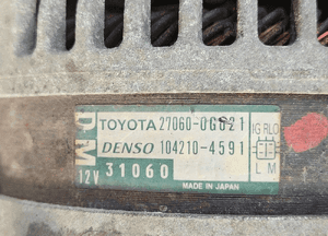 Toyota Avensis T27 2.2 D4D alternator 27060-0G021 2