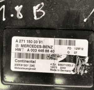 Mercedes 1,8 kompressor Slk clk C E sprinter sterownik silnika m271 2