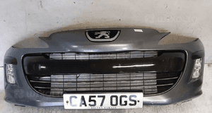 ! ZDERZAK PRZÓD PRZEDNI PEUGEOT 308 KTH SZARY HALOGENY 1