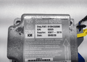 Sensor moduł poduszek air-bag citroen jumper boxer iii 01394332080 2019-22 4