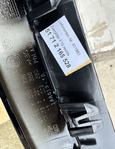 Nerka grill atrapa prawa bmw 5 F10 F11 czarna oryginał nowa 712165528 3