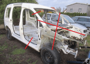 ĆWIARTKA BŁOTNIK TYŁ TYLNY LEWY PRAWY VW CADDY LB9A 2010-2015 3