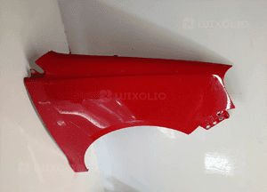 Błotnik przód przedni prawy volkswagen polo 9N3 LP3G czerwony 3