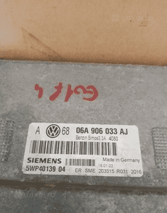 Sterownik komputer silnika VW Audi Skoda 1.6 06a906033aj 2