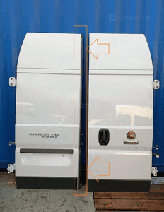 Uszczelka drzwi tylne lewe tył H3 ducato jumper boxer movano 06-23 1345173080 1