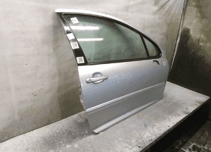 Peugeot 207 drzwi prawe przód 3D EZRC SREBRNY 3