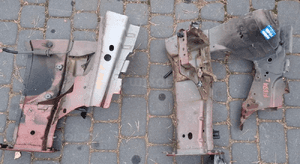 Ford Fiesta MK6 podłużnica przód prawa lewa ćwiartka 1