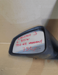 Lusterko lewe 8 pin renault laguna iii TED69 srebrny 2