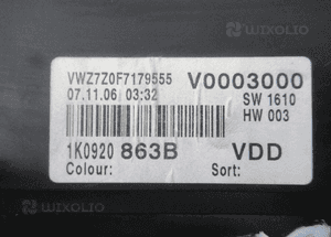 Licznik zegar vw golf v 5 1.9TDI 1K0920863B 2003-2009 6