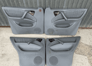 MERCEDES ml 163 tapicerka boczek drzwi lift szara skóra 1