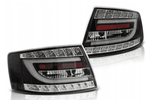 Lampy diodowe do audi A6 C6 sedan od 2004 do 2008 roku black led 7PIN 1