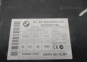 MODUŁ KOMFORTU CAS BMW MINI COOPER 6943834 2