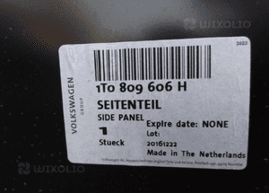 Błotnik tylny tył prawy vw touran i lift 1T0809606H 2010-2015 11
