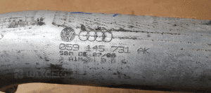 Przewód wąż rura intercoolera Audi A6 C6 2.7 TDI 059145731AK 7
