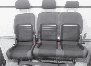 FOTELE TAPICERKI ŚRODEK WNĘTRZE VW CADDY 3 III LIFT 2010-2015 rok 3
