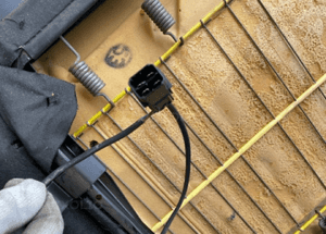 MERCEDES s 221 fotel kanapa tył siedzisko oparcie  czarna skóra grzana 5