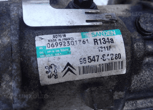 SPRĘŻARKA KLIMATYZACJI PEUGEOT 407 2,0 HDI 9654764280 RADOM 3