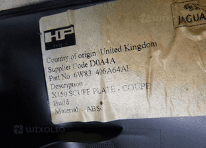 Jaguar xk X150 cabrio plastik osłona pasa bagażnik 10