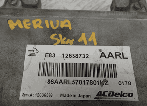 KOMPUTER STEROWNIK SILNIKA OPEL MERIVA 12638732 AARL 3