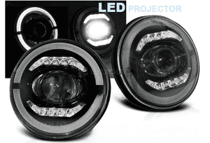 Reflektory ful led jeep wrangler patrol pajero trooper mazda 323 RX7 MX5 1