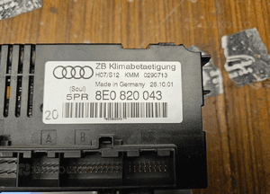 Klimatronik 8E0820043 Panel Sterowania Nawiewu Klimatyzacji Czarny Soul 1 DIN AUDI A4 B6 9
