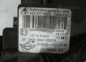 Mini F56 bi xenon szara lampa przednia lewa 3