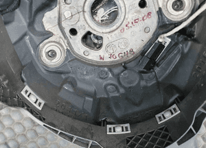 Kierownica Trzy 3 Ramienna Czarna Pikowana Skóra Air Bag Poduszka Wtyczka AUDI A4 B6 B7 25