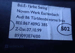 A4 B6 B7 01-07 listwa dekor lewy przód 8E0867409G radom 3