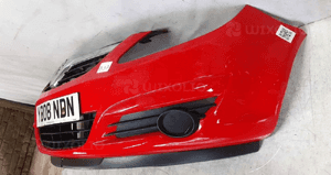 Zderzak przód przedni do opel corsa d halogeny Z547 czerwony 3