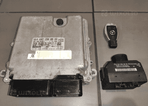 Mercedes W221 3.0CDI s komputer ecu sterownik stacyjka kluczyk oryginał 1