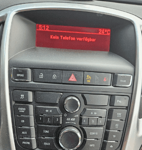 Opel Astra J 4 radio CD 400 wyświetlacz 1