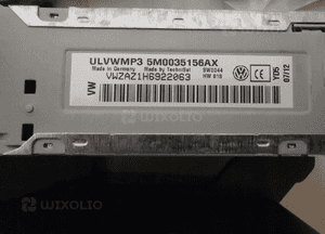 Radio RCD210 Volkswagen 5M0057156AX 5M0035156AX 3