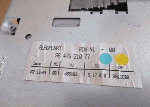 RADIO PEUGEOT 307 CITROEN C4 BLAUPUNKT 9647521077 ORYGINAŁ 4