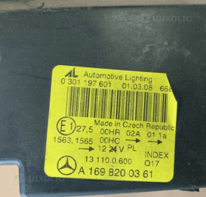 MERCEDES A 169 lampa lewa h7 przód szkło 8