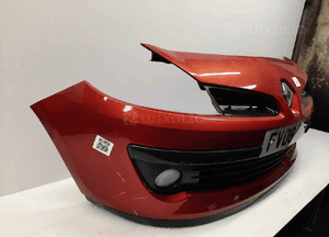^ ZDERZAK PRZÓD PRZEDNI RENAULT CLIO 3 III TEB76 BORDO BORDOWY HALOGENY 5