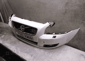 Zderzak przód przedni volvo V50 lift fl biały 614-46 halogeny 3