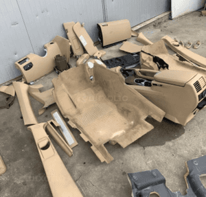 mercedes ml gl 164 uszczelki plastiki beżowe beż osłona słupek 3