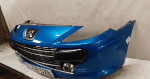 Zderzak przód przedni peugeot 307 lift fl kmf niebieski błękitny halogeny 3