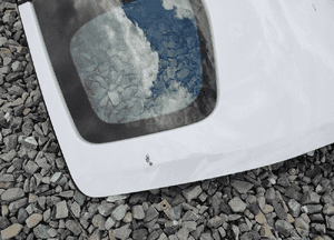 Drzwi prawe prawy tył tylne szyba nissan navara iv D23 NP300 2015-2022 3