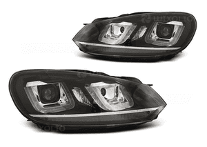 Lampy Reflektory GOLF VI 6 08-12 U-TYPE DRL SILVER 1