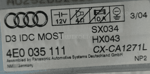 Audi A6 C6 zmieniarka CD 4E0035111 8E0910110H 2