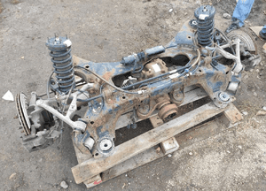 JAGUAR XF X250 3.0D WÓZEK ZWROTNICE ZAWIESZENIE KOMPLETNE TYŁ WANNA SANKI 2